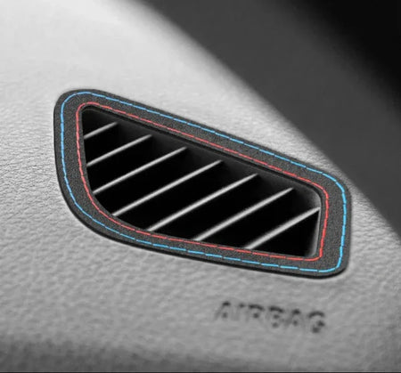 ALCANTARA / CARBON FIBER LEATHER DASHBOARD VENT INTERIOR TRIM FOR F30 / F32 / F34 / F36 BMW 3 / 4 SERIES