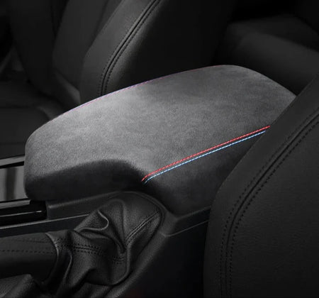 Alcantara / Carbon Fiber Leather Armrest Interior Trim for F30 / F32 / F34 / F36 BMW 3 / 4 Series