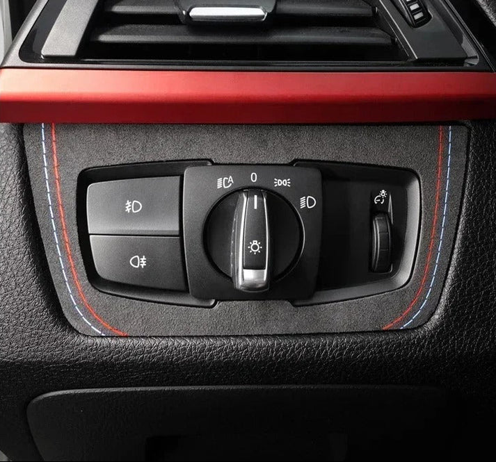 ALCANTARA / CARBON FIBER LEATHER SIDE DASHBOARD INTERIOR TRIM FOR F30 / F32 / F34 / F36 BMW 3 / 4 SERIES