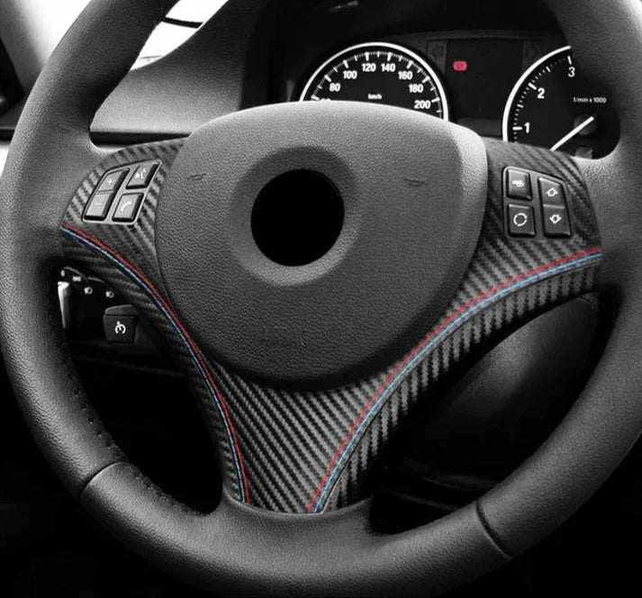Alcantara / Carbon Leather Steering Wheel Trim for E90 / E92 BMW M3