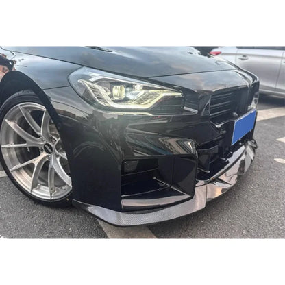 V Style Carbon Fiber Front Lip for BMW G87 M2 2023+