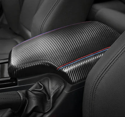 Alcantara / Carbon Fiber Leather Armrest Interior Trim for F30 / F32 / F34 / F36 BMW 3 / 4 Series