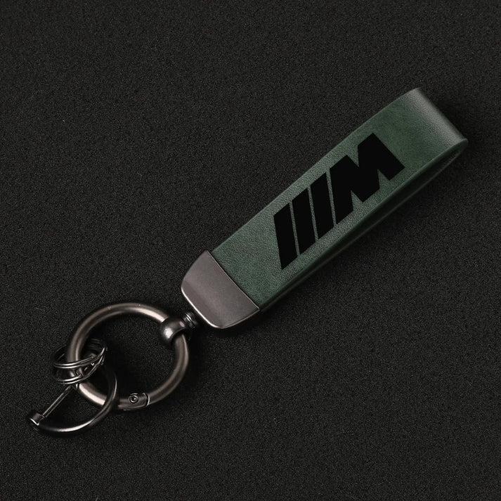 LEATHER M KEYCHAIN FOR E90 / E92 / F22 / F30 / F32 / F10 / G20 / G22 / G42 BMW 2 / 3 / 4 / 5 / 6 / 7 / 8 SERIES