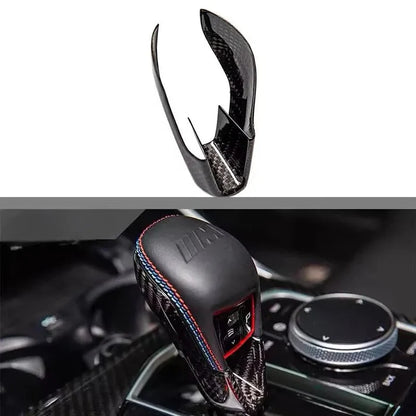 Dry Carbon Fiber Gear Shift Knob Cover for BMW G80 G82 G87 F97 F90 F91 F92 F93 F98