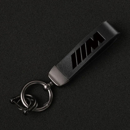 LEATHER M KEYCHAIN FOR E90 / E92 / F22 / F30 / F32 / F10 / G20 / G22 / G42 BMW 2 / 3 / 4 / 5 / 6 / 7 / 8 SERIES