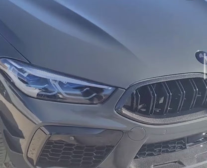 BMW Front Bumper in-lay Manhart Style M8 F91 F92 F93 Dry Carbon fibre