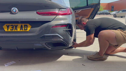 BMW G14 G15 G16 840i M850i Twin Tips DIY option. NOT suitable for 840d Quad