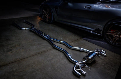 BMW Akrapovic exhaust system M8 M5 F90 F91 F92 F93 stainless with Carbon Tips