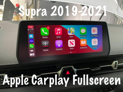 Toyota Supra MK5 Apple CarPlay Fullscreen