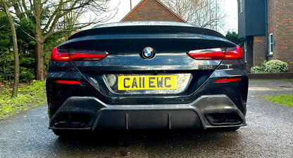 3D Style Carbon Fiber Rear Bumper Diffuser Spoiler for BMW 8 Series G14 G15 G16 Bodykit Front Lip