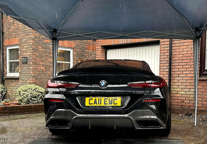 3D Style Carbon Fiber Rear Bumper Diffuser Spoiler for BMW 8 Series G14 G15 G16 Bodykit Front Lip