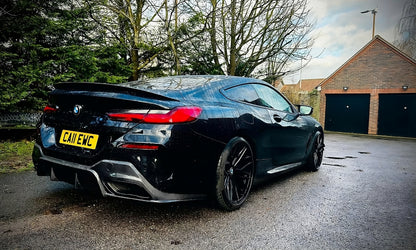 3D Style Carbon Fiber Rear Bumper Diffuser Spoiler for BMW 8 Series G14 G15 G16 Bodykit Front Lip