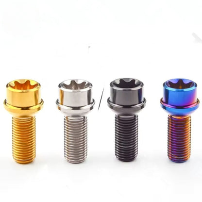 TS 1 lot=20pcs Titanium Alloy Automotive Wheel Titanium Alloy Modified Screws M12X28X1.5/1.25mm/M14X28X1.25/1.5mm Hub Screws BMW