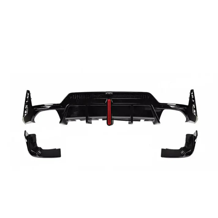 ABS M Style 3 Piece Diffuser with LED for G20 LCI M Sport 2023 - Current