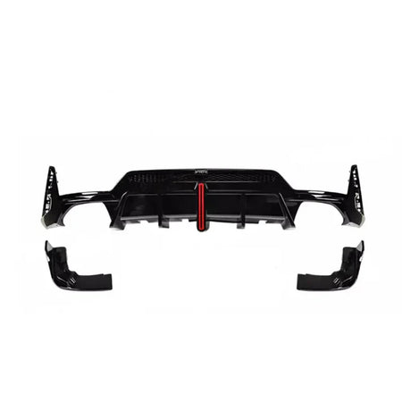 ABS M Style 3 Piece Diffuser with LED for G20 LCI M Sport 2023 - Current